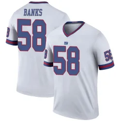 Men's Carl Banks New York Giants No.58 Legend Color Rush Jersey - White