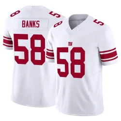 Men's Carl Banks New York Giants No.58 Limited Vapor F.U.S.E. Jersey - White
