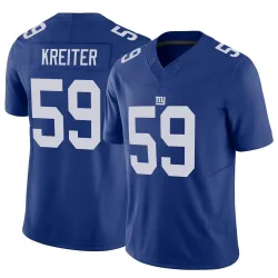 Men's Casey Kreiter New York Giants No.59 Limited Vapor F.U.S.E. Jersey - Royal