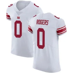 Men's Casey Rogers New York Giants No.0 Elite Vapor Untouchable Jersey - White