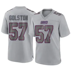 Men's Chauncey Golston New York Giants No.57 Game Atmosphere Fashion Jersey - Gray
