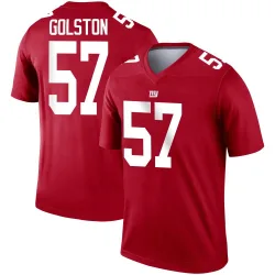 Men's Chauncey Golston New York Giants No.57 Legend Inverted Jersey - Red