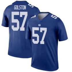 Men's Chauncey Golston New York Giants No.57 Legend Jersey - Royal