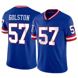 Men's Chauncey Golston New York Giants No.57 Limited Classic Vapor Jersey