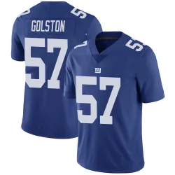Men's Chauncey Golston New York Giants No.57 Limited Team Color Vapor Untouchable Jersey - Royal