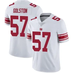 Men's Chauncey Golston New York Giants No.57 Limited Vapor Untouchable Jersey - White