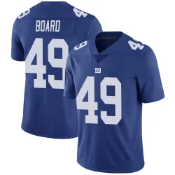 Men's Chris Board New York Giants No.49 Limited Team Color Vapor Untouchable Jersey - Royal