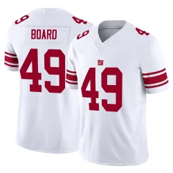 Men's Chris Board New York Giants No.49 Limited Vapor F.U.S.E. Jersey - White