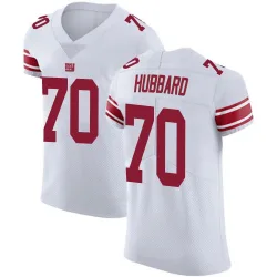 Men's Chris Hubbard New York Giants No.70 Elite Vapor Untouchable Jersey - White