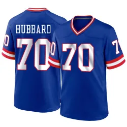 Men's Chris Hubbard New York Giants No.70 Game Classic Jersey - Royal