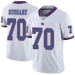 Men's Chris Hubbard New York Giants No.70 Limited Color Rush Jersey - White