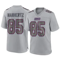 Men's Chris Manhertz New York Giants No.85 Game Atmosphere Fashion Jersey - Gray