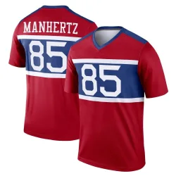 Men's Chris Manhertz New York Giants No.85 Legend Century Alternate Jersey - Red