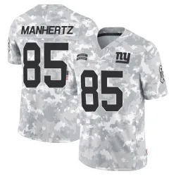 Men's Chris Manhertz New York Giants No.85 Limited 2024 Salute to Service Jersey - Arctic Camo