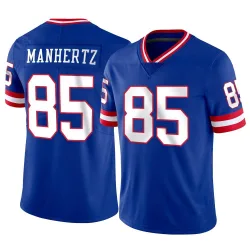 Men's Chris Manhertz New York Giants No.85 Limited Classic Vapor Jersey