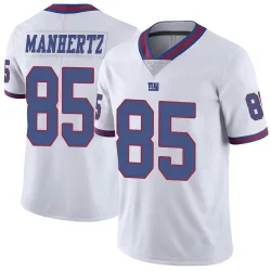 Men's Chris Manhertz New York Giants No.85 Limited Color Rush Jersey - White