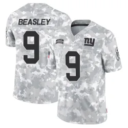 Men's Cole Beasley New York Giants No.9 Limited 2024 Salute to Service Jersey - Arctic Camo