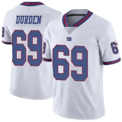 Men's Cory Durden New York Giants No.69 Limited Color Rush Jersey - White