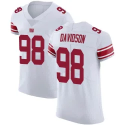 Men's D.J. Davidson New York Giants No.98 Elite Vapor Untouchable Jersey - White