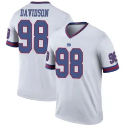Men's D.J. Davidson New York Giants No.98 Legend Color Rush Jersey - White
