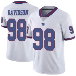 Men's D.J. Davidson New York Giants No.98 Limited Color Rush Jersey - White