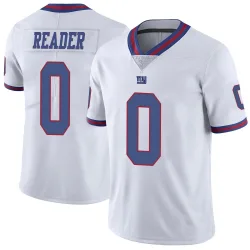 Men's DJ Reader New York Giants No.0 Limited Color Rush Jersey - White