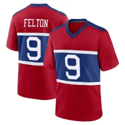 Men's Da'Quan Felton New York Giants No.9 Game Century Alternate Jersey - Red