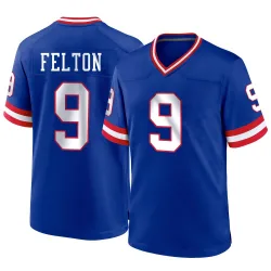 Men's Da'Quan Felton New York Giants No.9 Game Classic Jersey - Royal