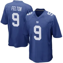 Men's Da'Quan Felton New York Giants No.9 Game Team Color Jersey - Royal