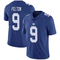 Men's Da'Quan Felton New York Giants No.9 Limited Team Color Vapor Untouchable Jersey - Royal
