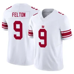 Men's Da'Quan Felton New York Giants No.9 Limited Vapor F.U.S.E. Jersey - White