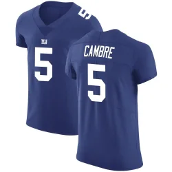 Men's Dalen Cambre New York Giants No.5 Elite Team Color Vapor Untouchable Jersey - Royal
