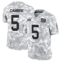 Men's Dalen Cambre New York Giants No.5 Limited 2024 Salute to Service Jersey - Arctic Camo