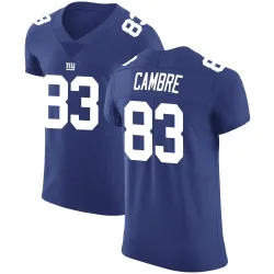 Men's Dalen Cambre New York Giants No.83 Elite Team Color Vapor Untouchable Jersey - Royal