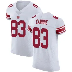 Men's Dalen Cambre New York Giants No.83 Elite Vapor Untouchable Jersey - White