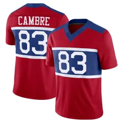 Men's Dalen Cambre New York Giants No.83 Limited Century Alternate Vapor F.U.S.E. Jersey - Red