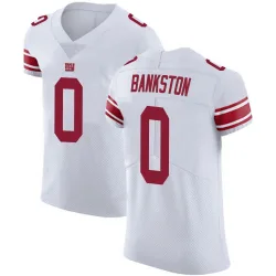Men's Damon Bankston New York Giants No.0 Elite Vapor Untouchable Jersey - White