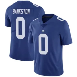 Men's Damon Bankston New York Giants No.0 Limited Team Color Vapor Untouchable Jersey - Royal
