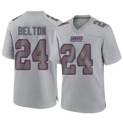 Men's Dane Belton New York Giants No.24 Game Atmosphere Fashion Jersey - Gray