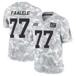 Men's Daniel Faalele New York Giants No.77 Limited 2024 Salute to Service Jersey - Arctic Camo