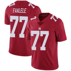 Men's Daniel Faalele New York Giants No.77 Limited Alternate Vapor Untouchable Jersey - Red