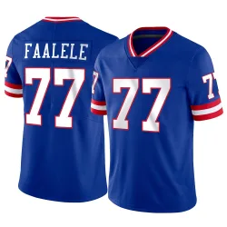 Men's Daniel Faalele New York Giants No.77 Limited Classic Vapor Jersey