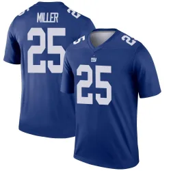 Men's Dante Miller New York Giants No.25 Legend Jersey - Royal