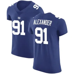Men's Darius Alexander New York Giants No.91 Elite Team Color Vapor Untouchable Jersey - Royal