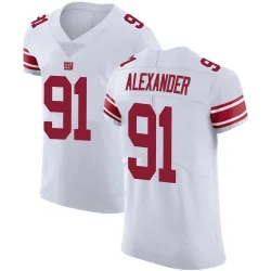 Men's Darius Alexander New York Giants No.91 Elite Vapor Untouchable Jersey - White