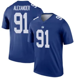 Men's Darius Alexander New York Giants No.91 Legend Jersey - Royal