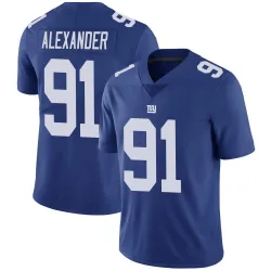 Men's Darius Alexander New York Giants No.91 Limited Team Color Vapor Untouchable Jersey - Royal