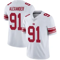 Men's Darius Alexander New York Giants No.91 Limited Vapor Untouchable Jersey - White