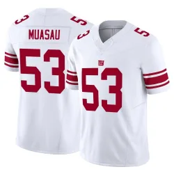 Men's Darius Muasau New York Giants No.53 Limited Vapor F.U.S.E. Jersey - White