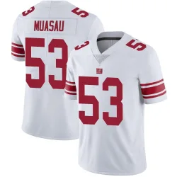 Men's Darius Muasau New York Giants No.53 Limited Vapor Untouchable Jersey - White